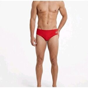 Speedo  Men's PowerFlex Eco Brief  Red size 34